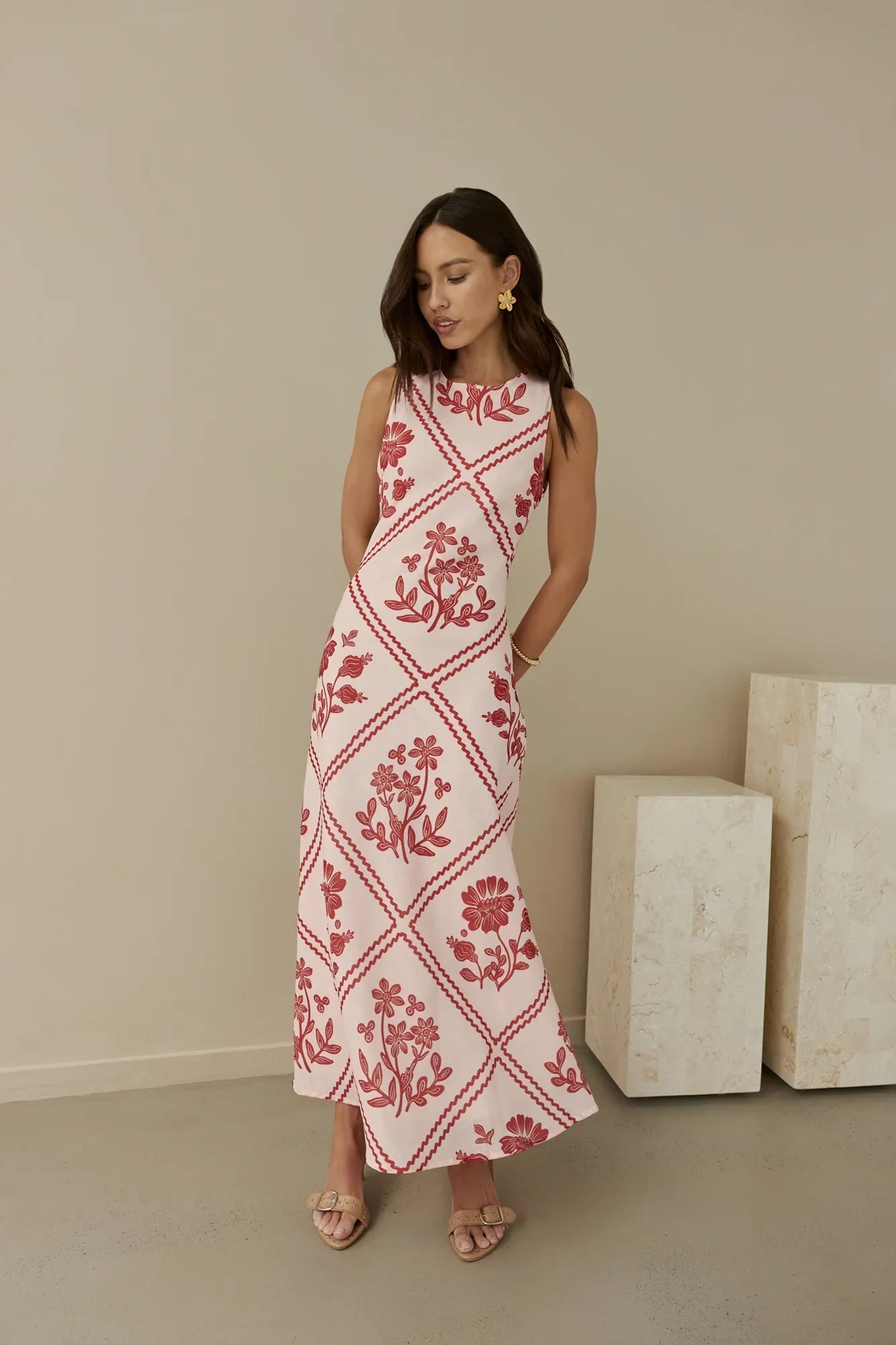 Haute Horizons Maxi Dress Pink