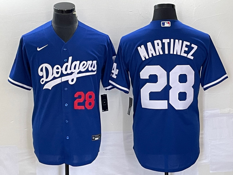 Men's Los Angeles Dodgers J.D. Martinez #28 Blue Replica Player Jersey1