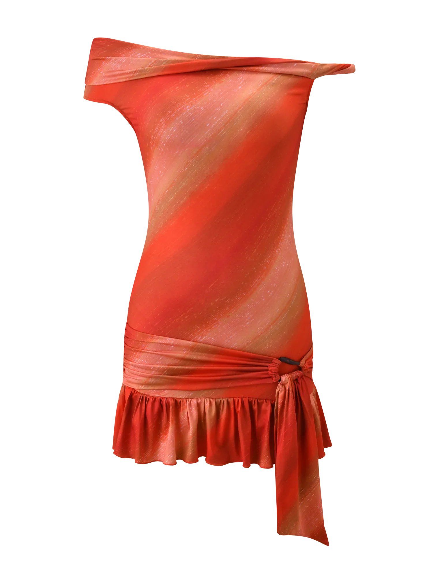 HAELO MINI DRESS - SUNRISE GLITTER STRIPE