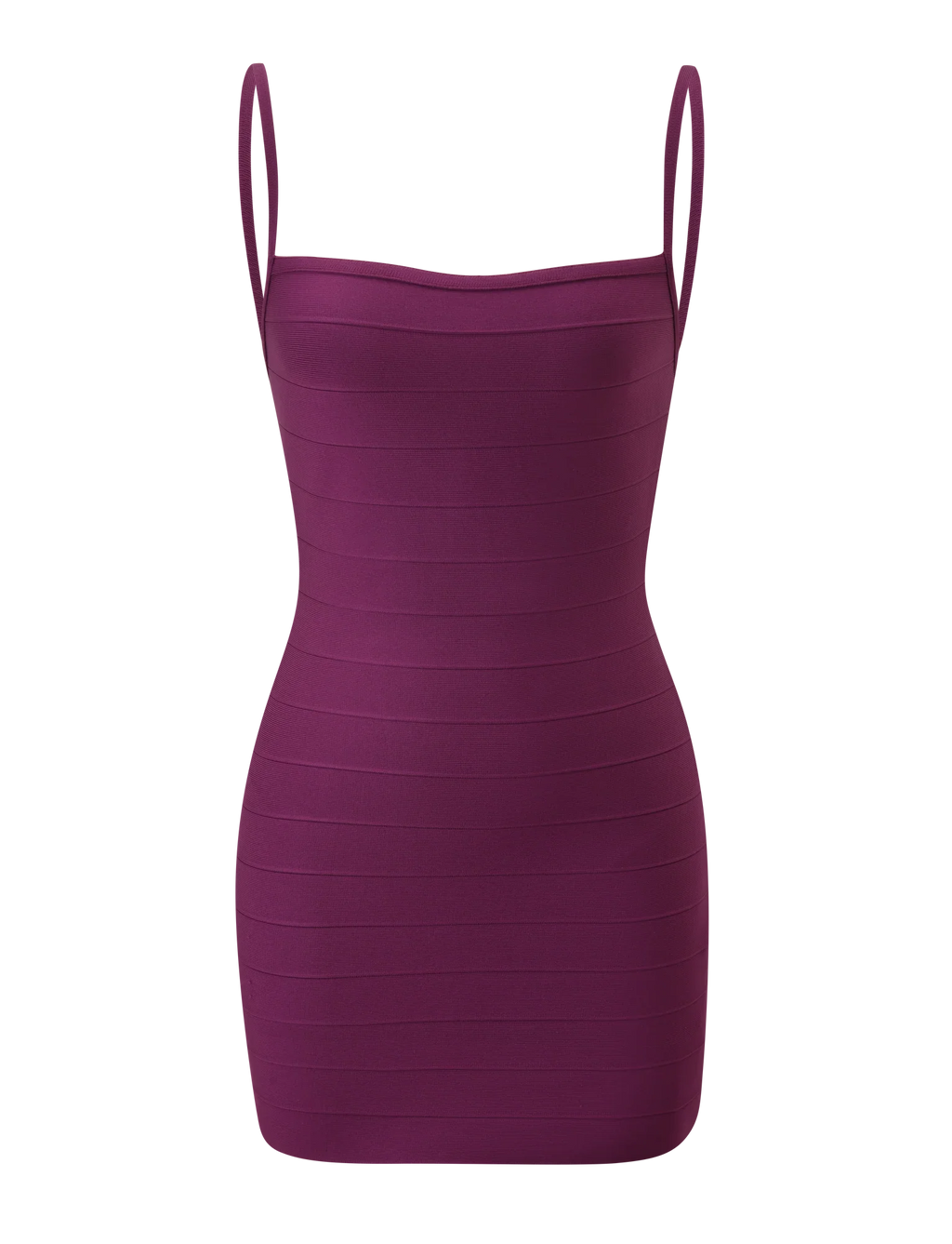 MIDORI BANDAGE DRESS - PLUM