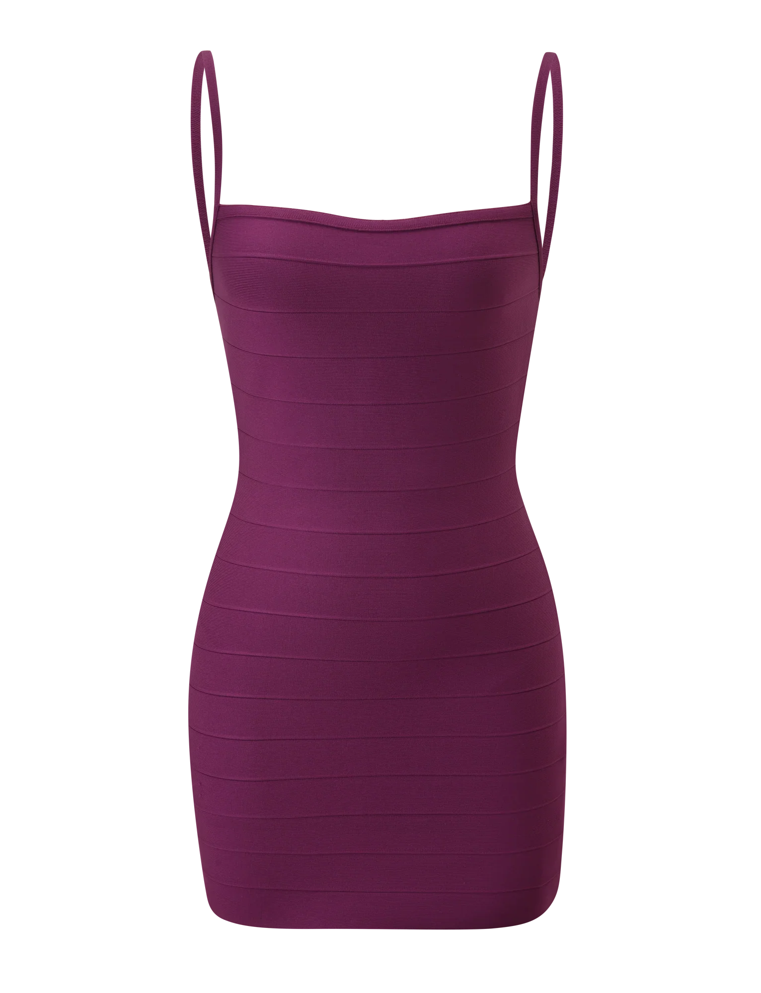 MIDORI BANDAGE DRESS - PLUM