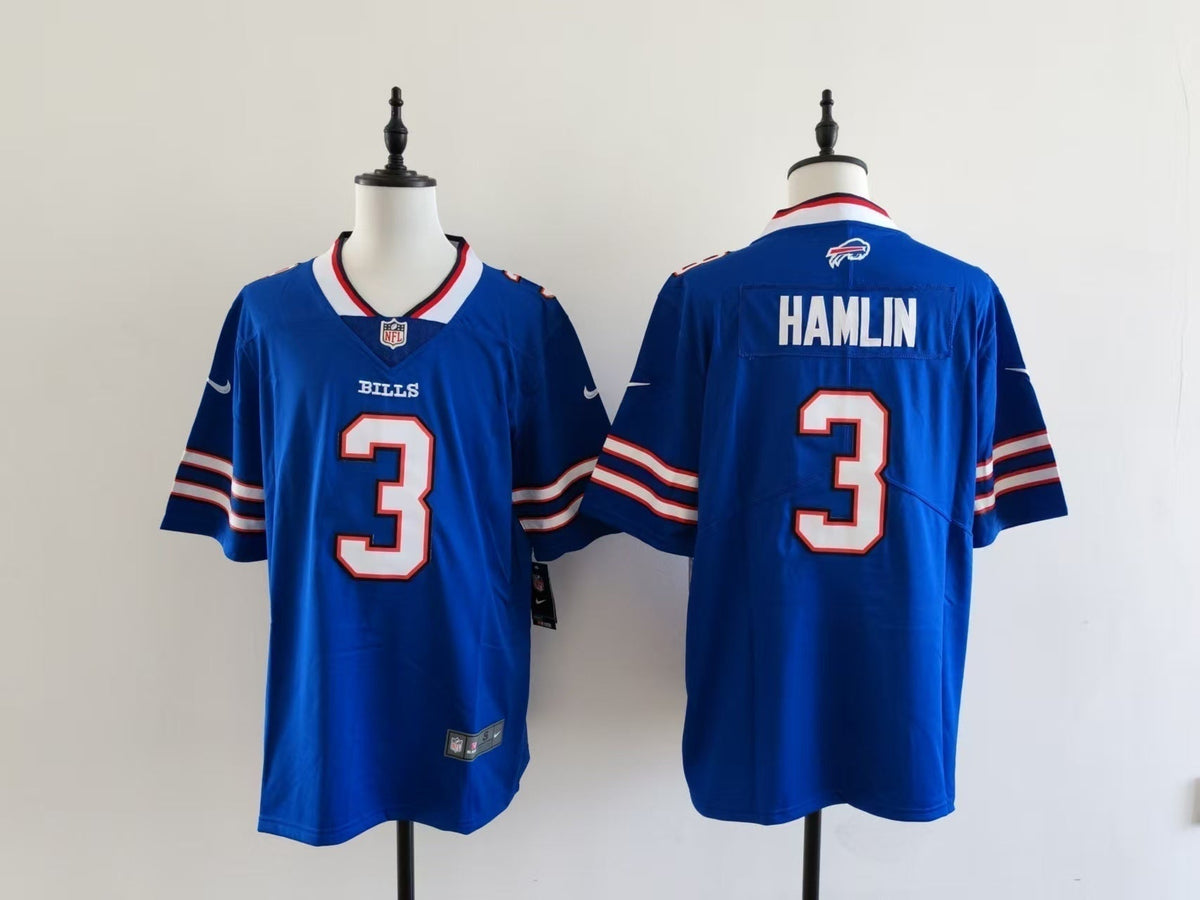 Men's Buffalo Bills Damar Hamlin Jersey-Blue