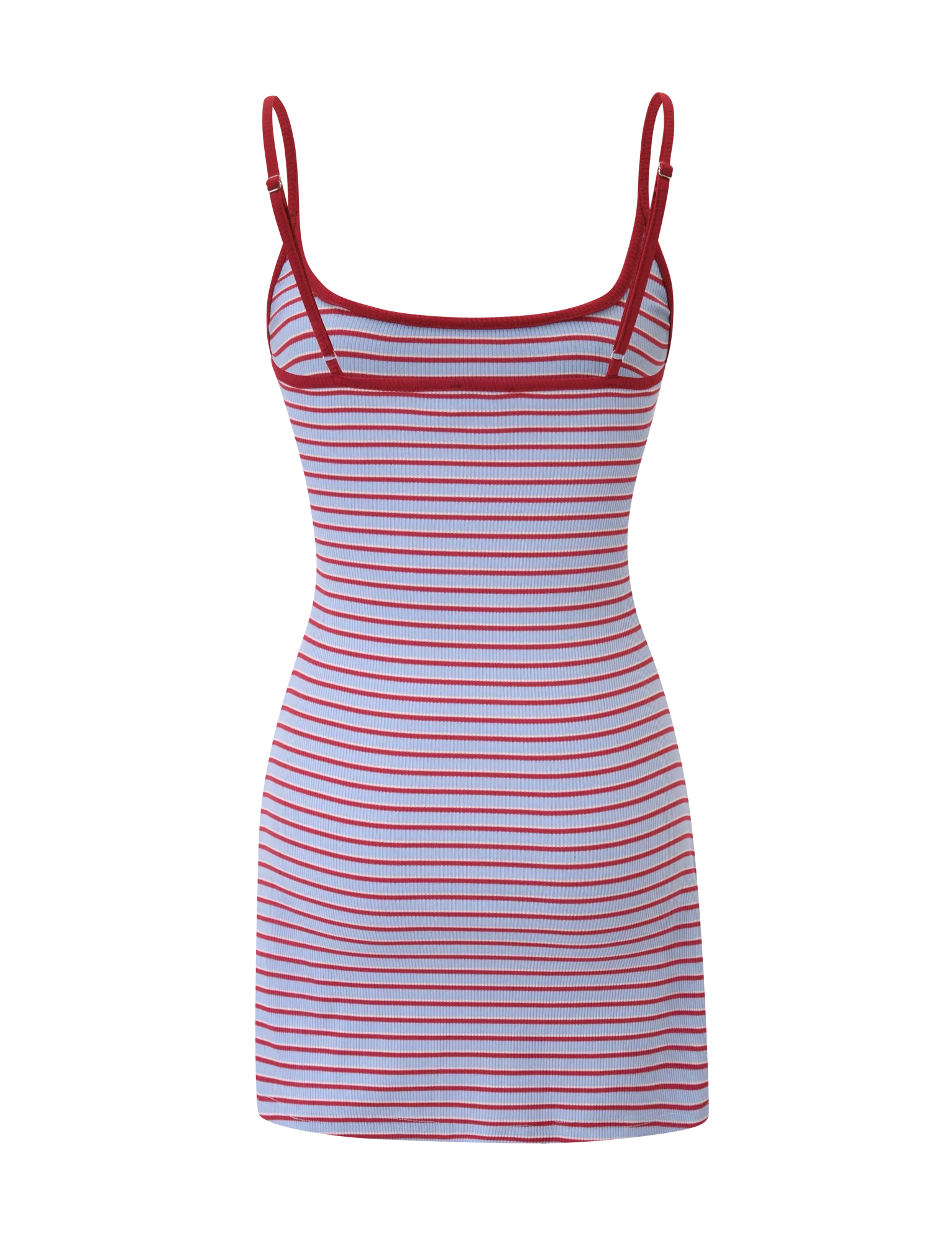 CELESTE MINI DRESS - RED STRIPE