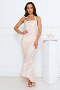 Soft Serenade Halter Maxi Dress Pink