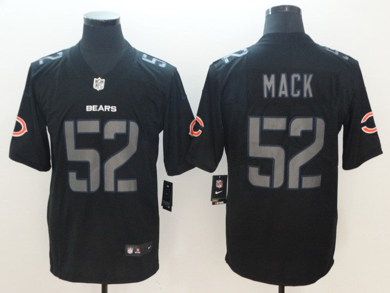 Men's Chicago Bears #52 Khalil Mack Black Game Player Jersey1
