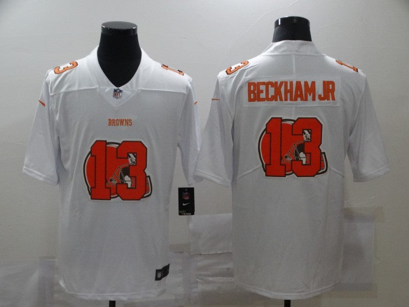 Men's Cleveland Browns Odell Beckham Jr. #13 White Player Game Jersey1
