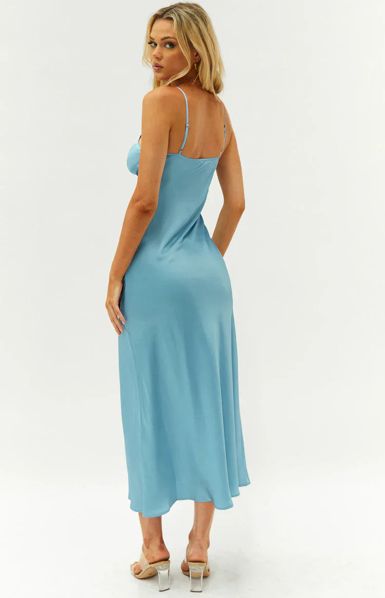 Lissandra Blue Formal Maxi Dress