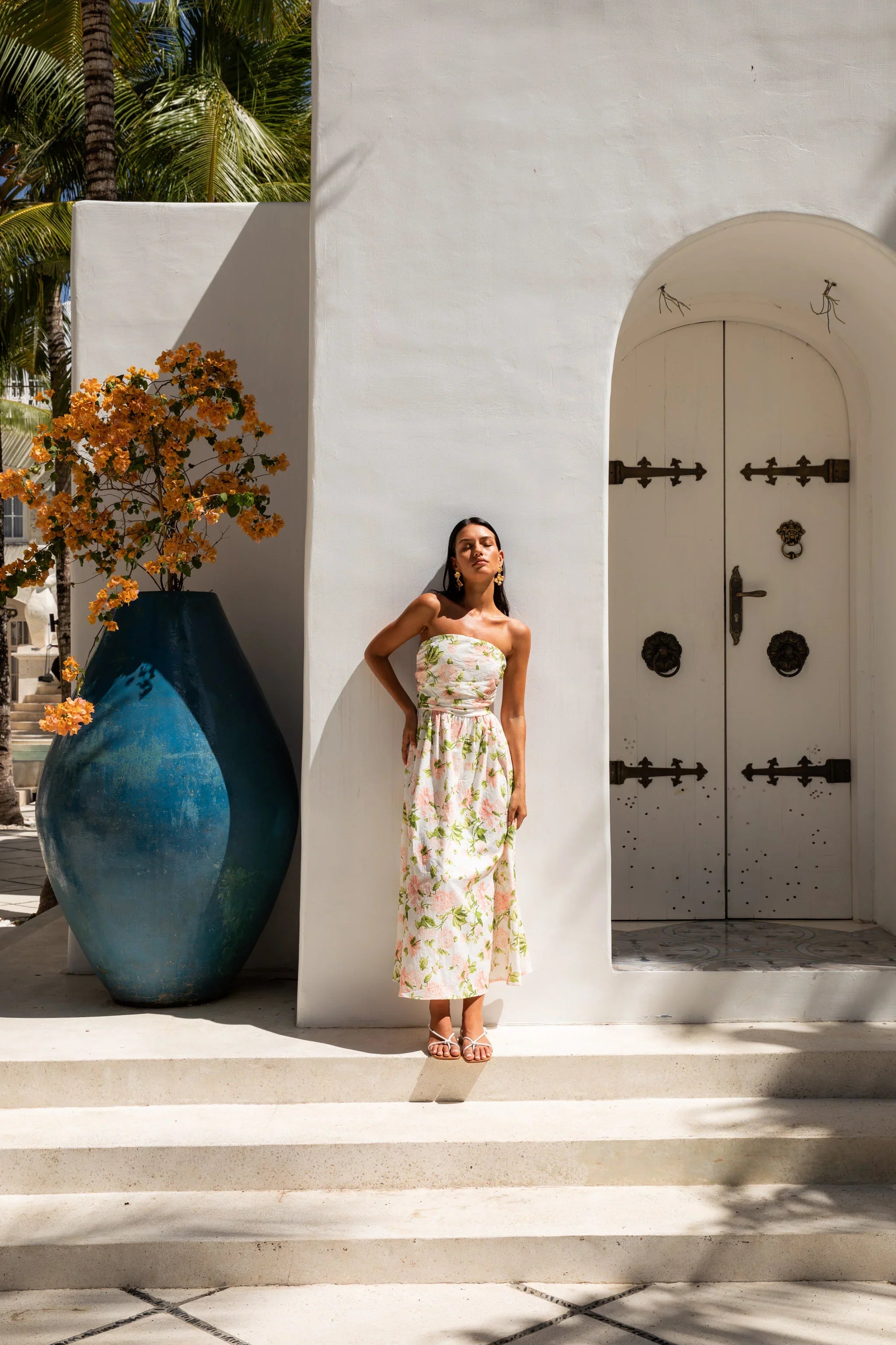 Bellissima Strapless Maxi Dress Pink