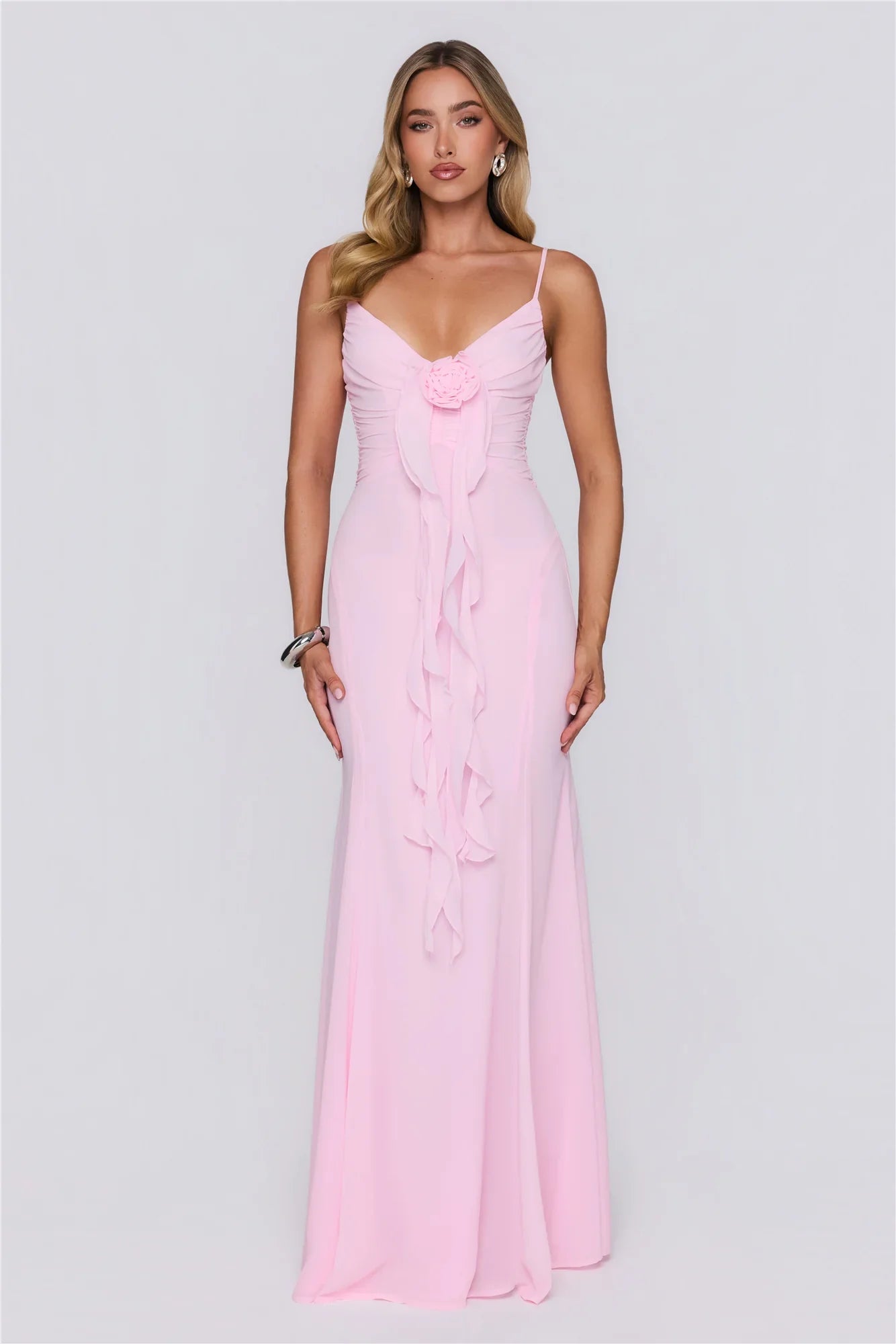 Dewy Dreams Maxi Dress Pink