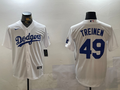 Men's Los Angeles Dodgers Blake Treinen #49 White Home Replica Player Jersey