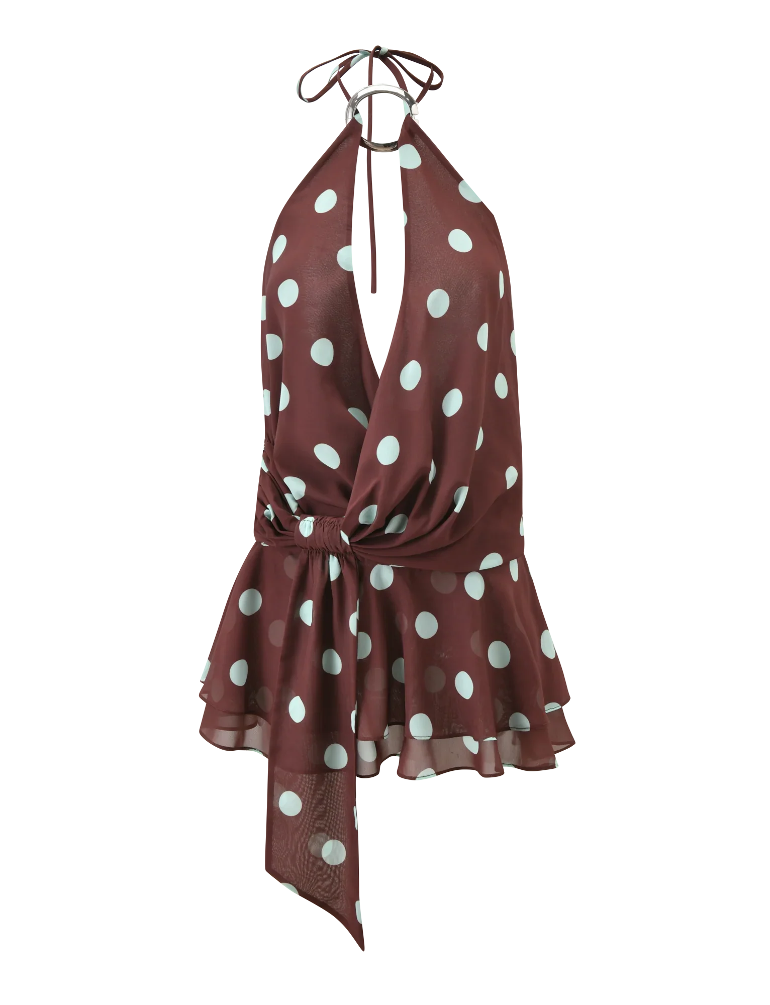 INDIGO MINI DRESS 2.0 - CHOCOLATE BLUE DOT