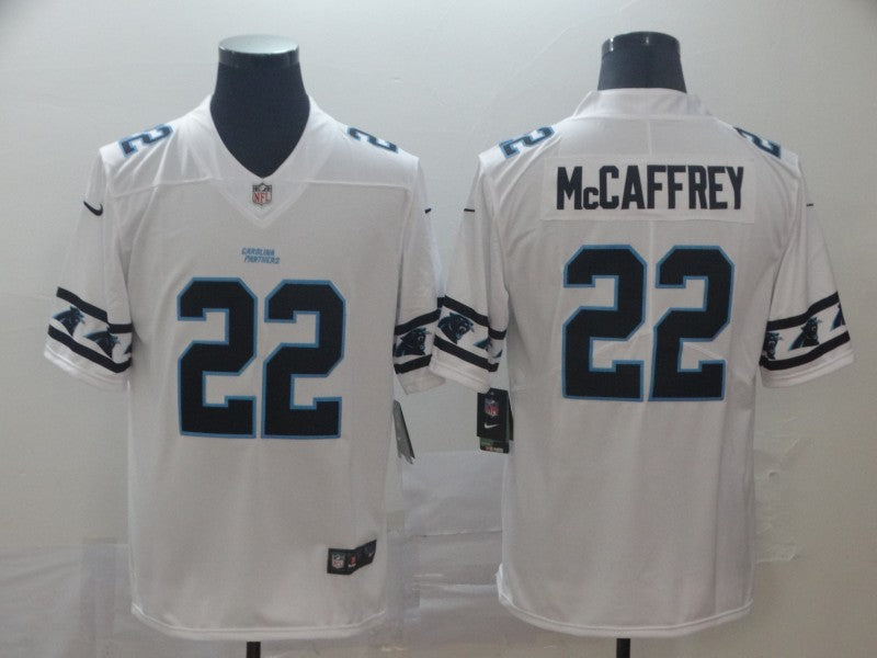 Men's Carolina Panthers Christian McCaffrey #22 White Game Player Jersey1