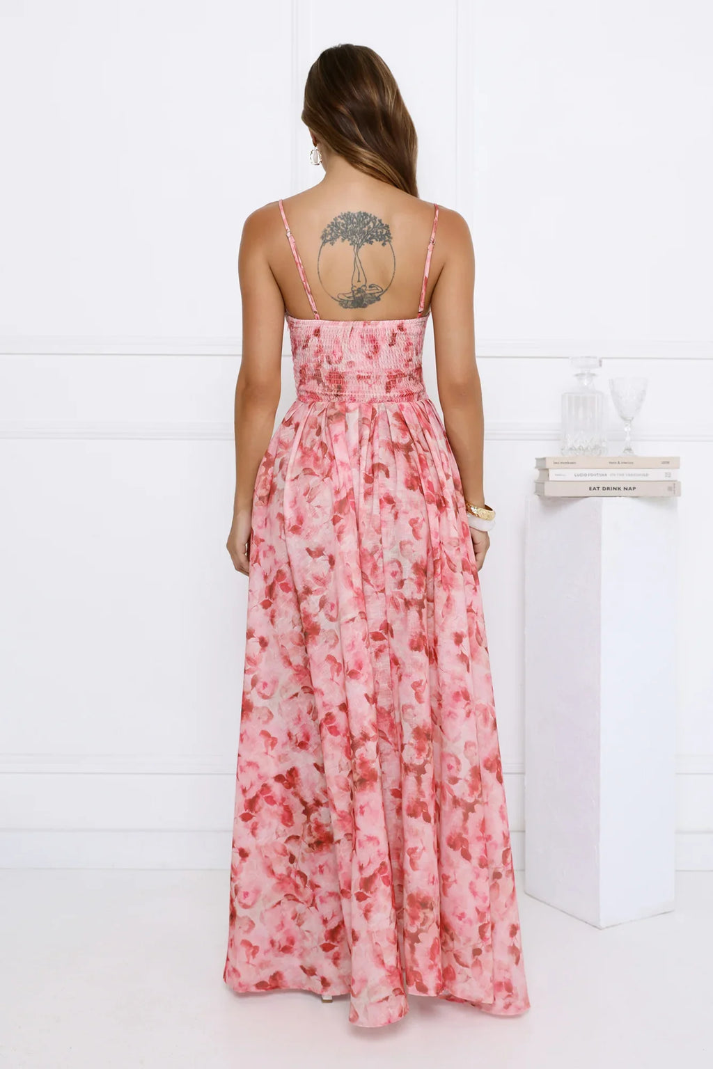 Thoughts For You Midi Dress Pink