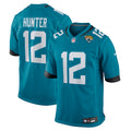 Men's Jacksonville Jaguars Travis Hunter Nike Teal 2025 NFL Draft First Round Pick Game Jersey