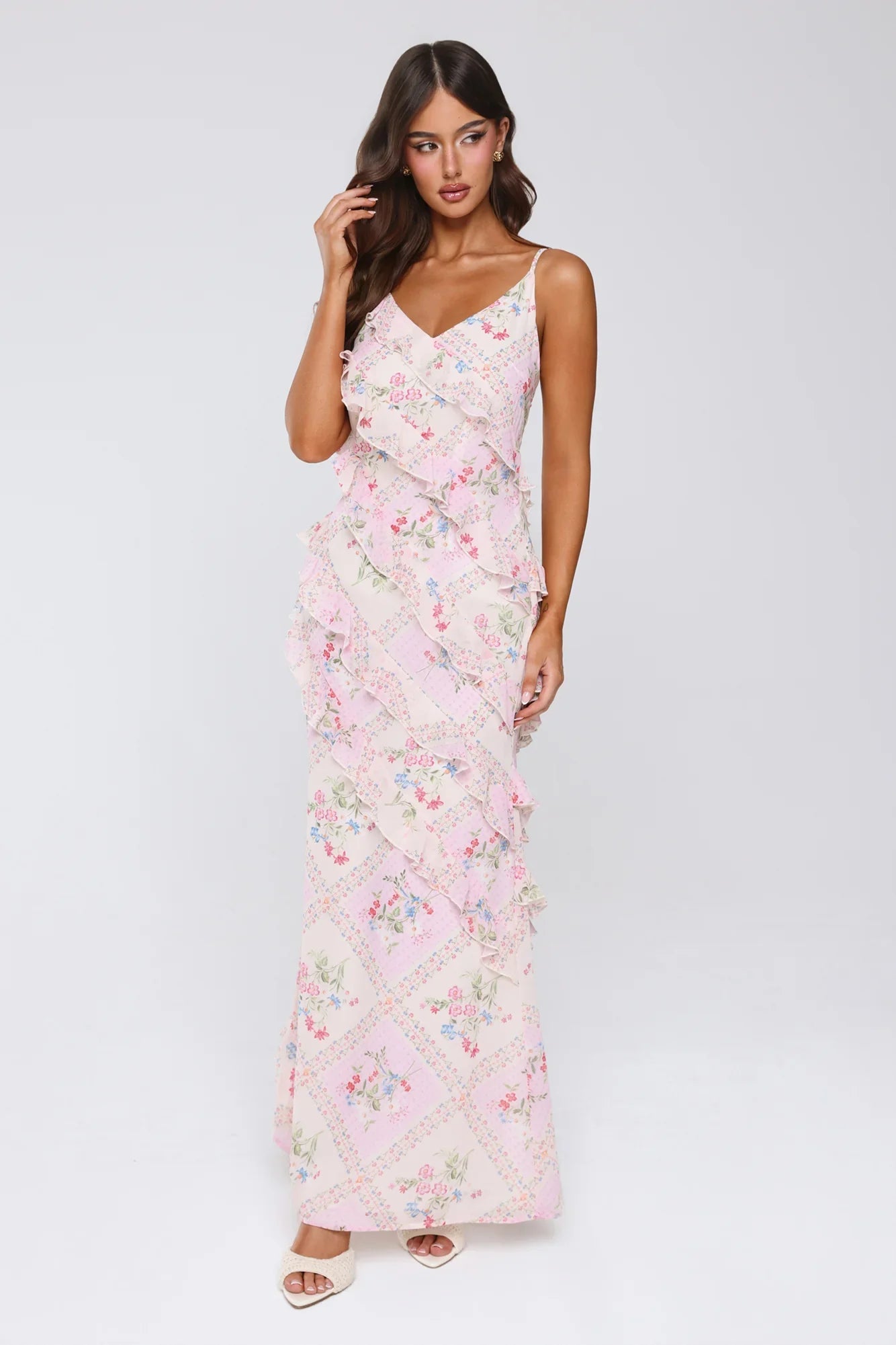 Summer Pastures Maxi Dress Pink