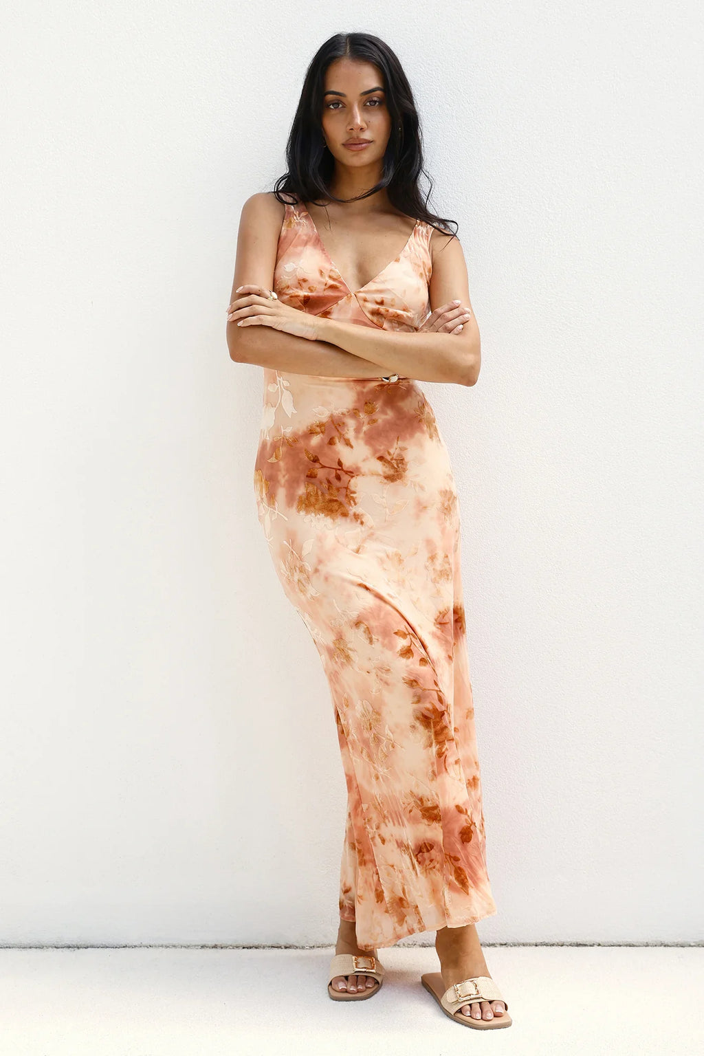 Seafoam Dreams Maxi Dress Orange