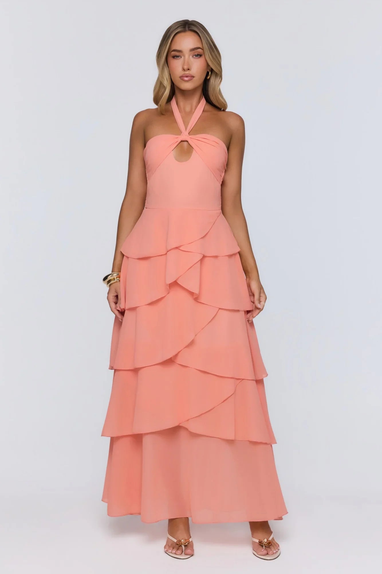 Lead Don’t Follow Maxi Dress Peach