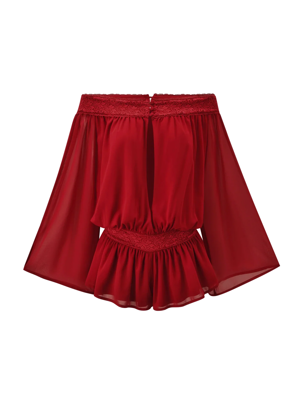 TESSIE PLAYSUIT - RED