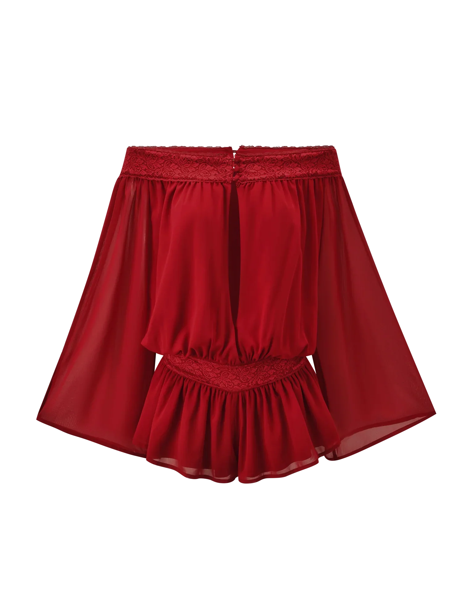 TESSIE PLAYSUIT - RED