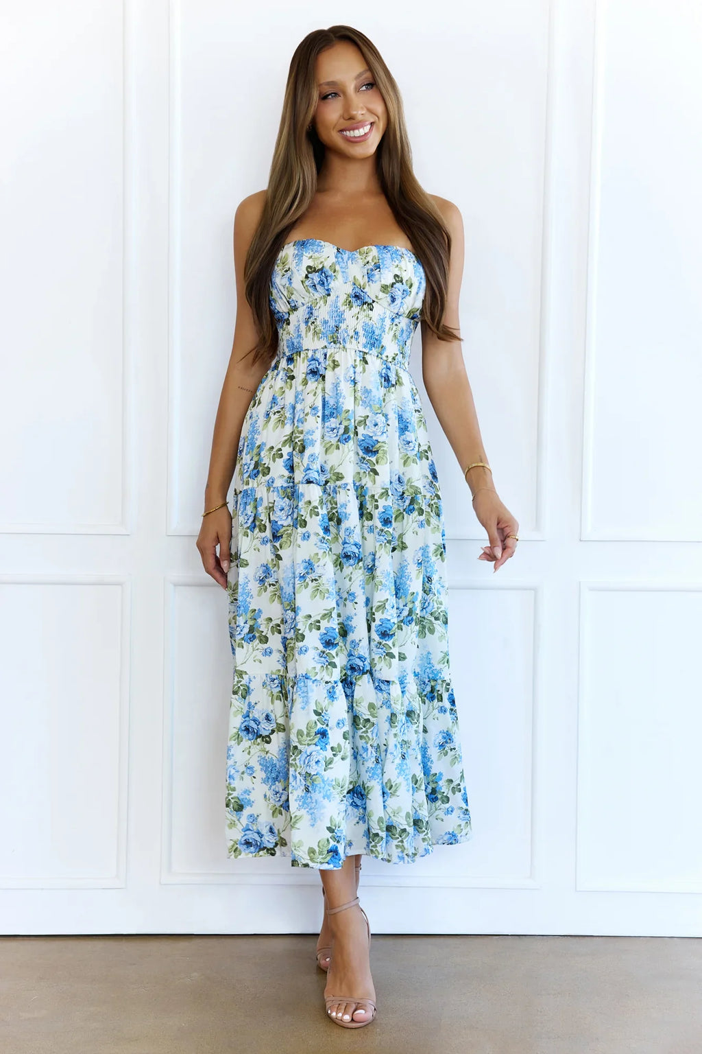 Styled For You Midi Dress Blue