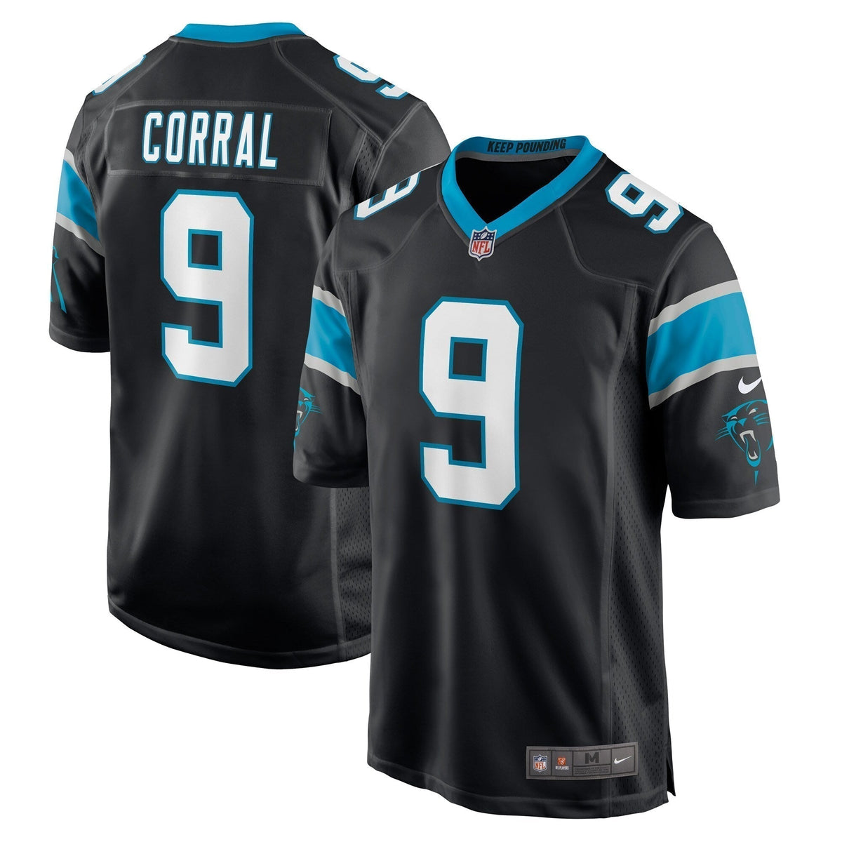 Matt Corral Carolina Panthers Nike   Game Jersey - Black