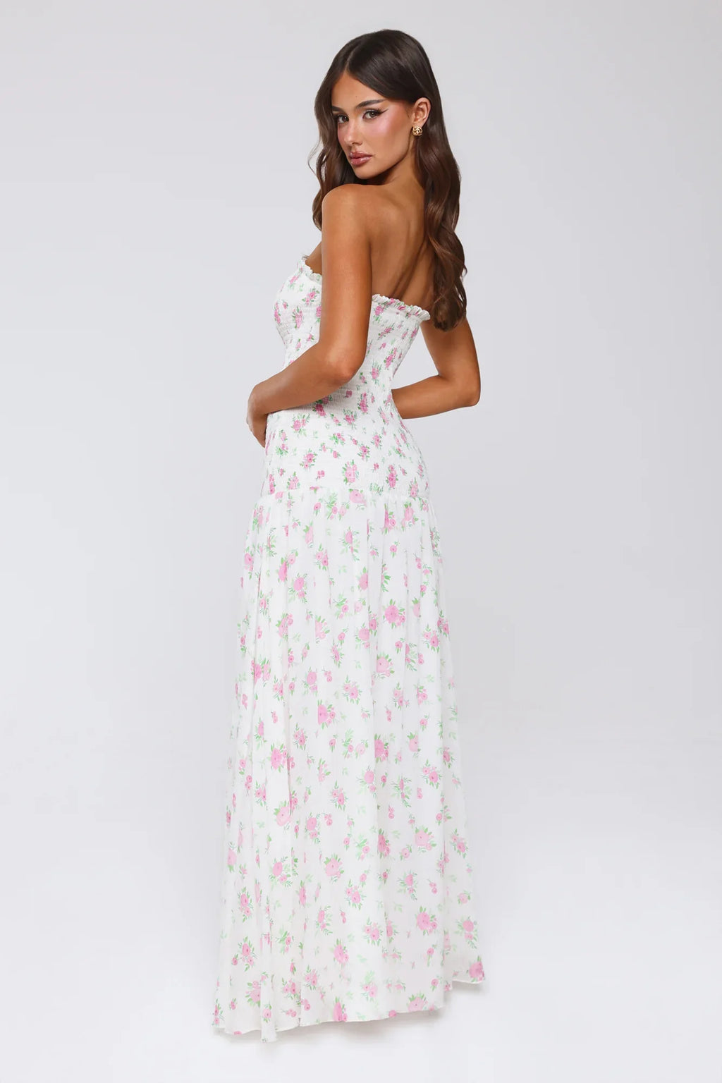 Fantasia Days Strapless Maxi Dress White
