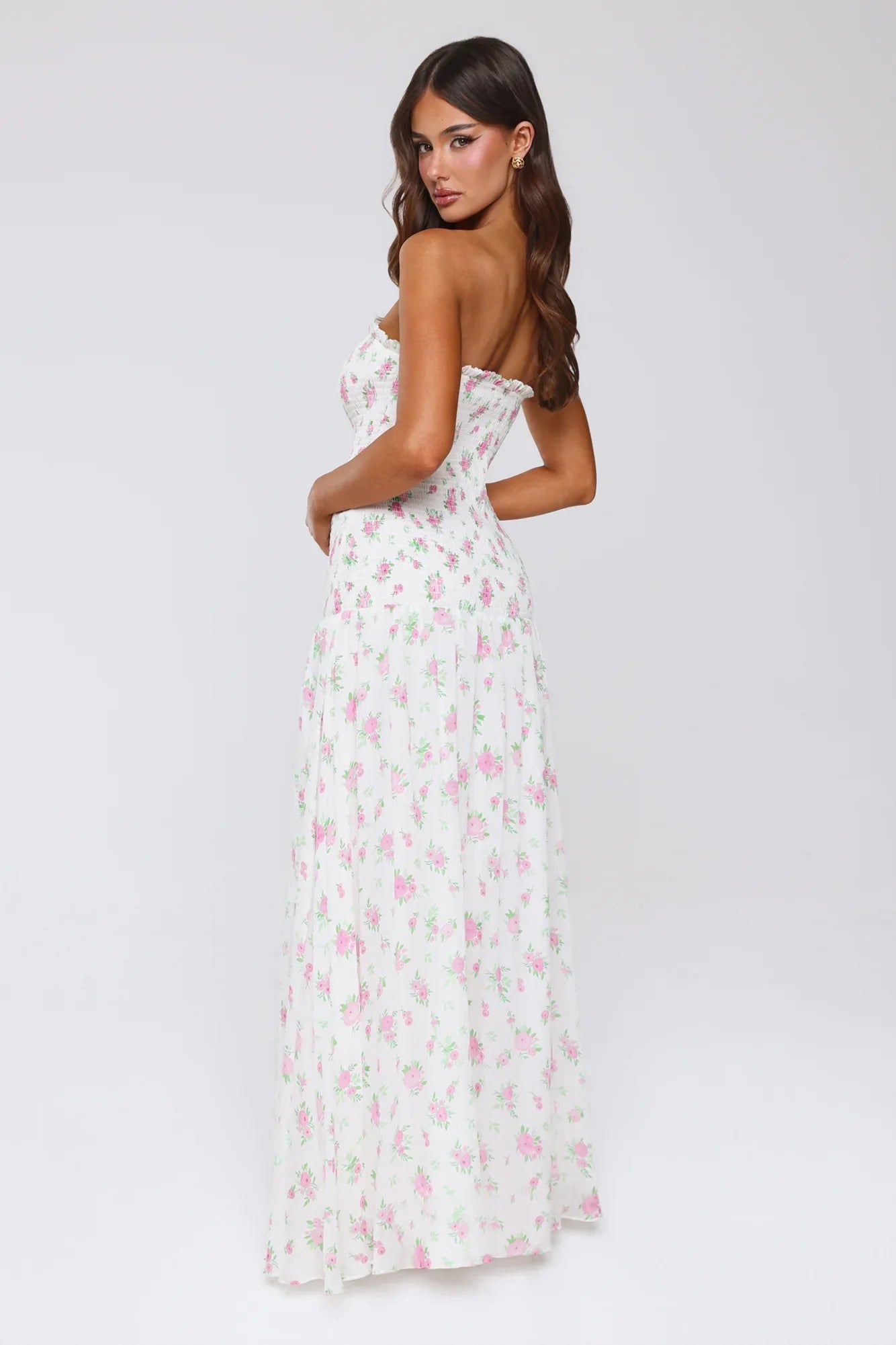 Fantasia Days Strapless Maxi Dress White
