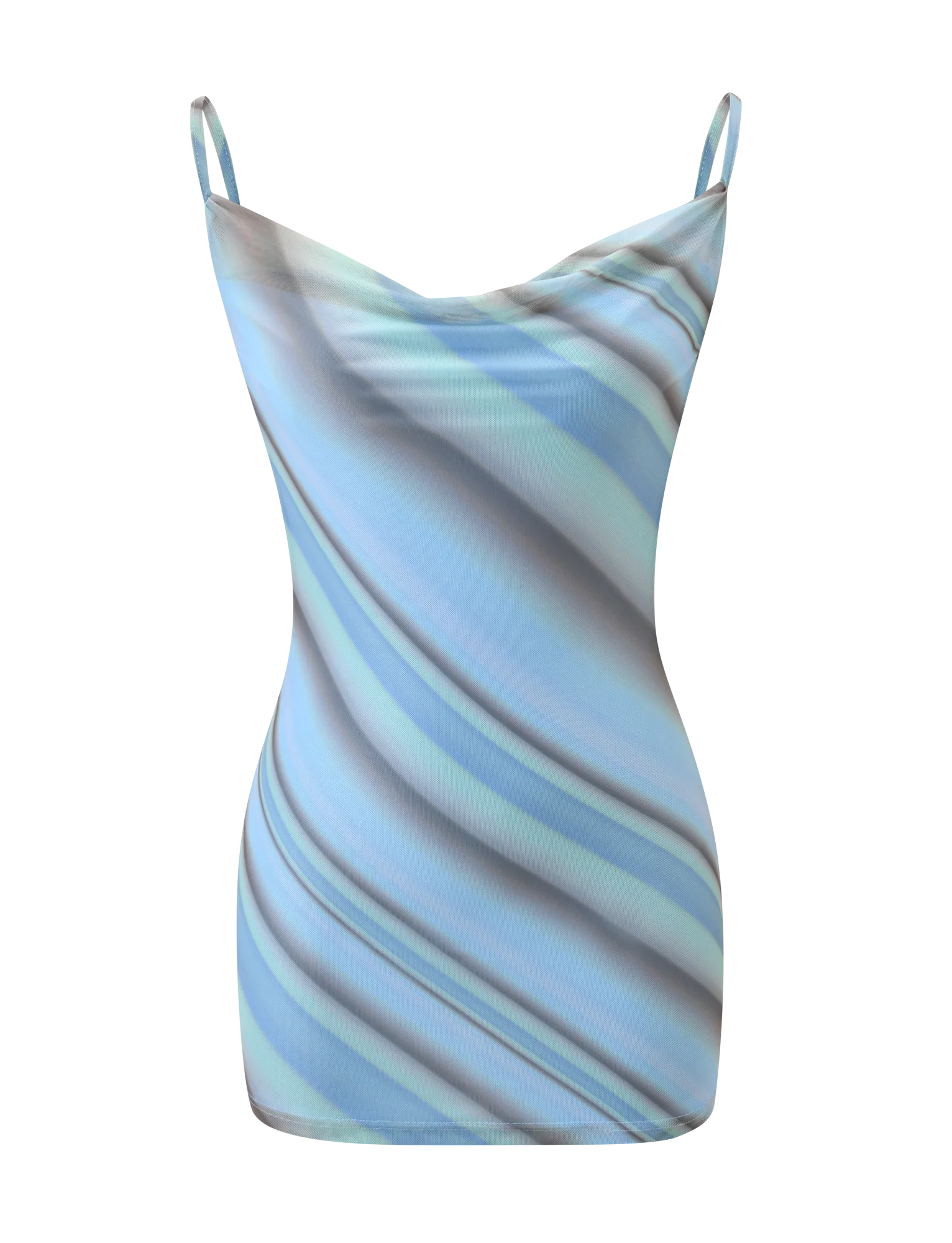 MORANA MESH MINI DRESS - MULTISTRIPE