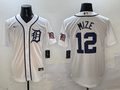 Men's Detroit Tigers Casey Mize #12 White Home Replica Player Jersey