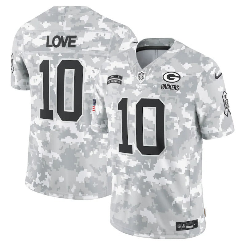 Jordan Love Green Bay Packers Salute To Service 2024 Jersey