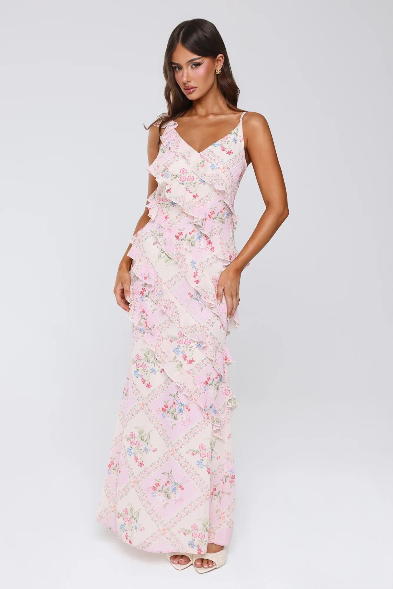 Summer Pastures Maxi Dress Pink
