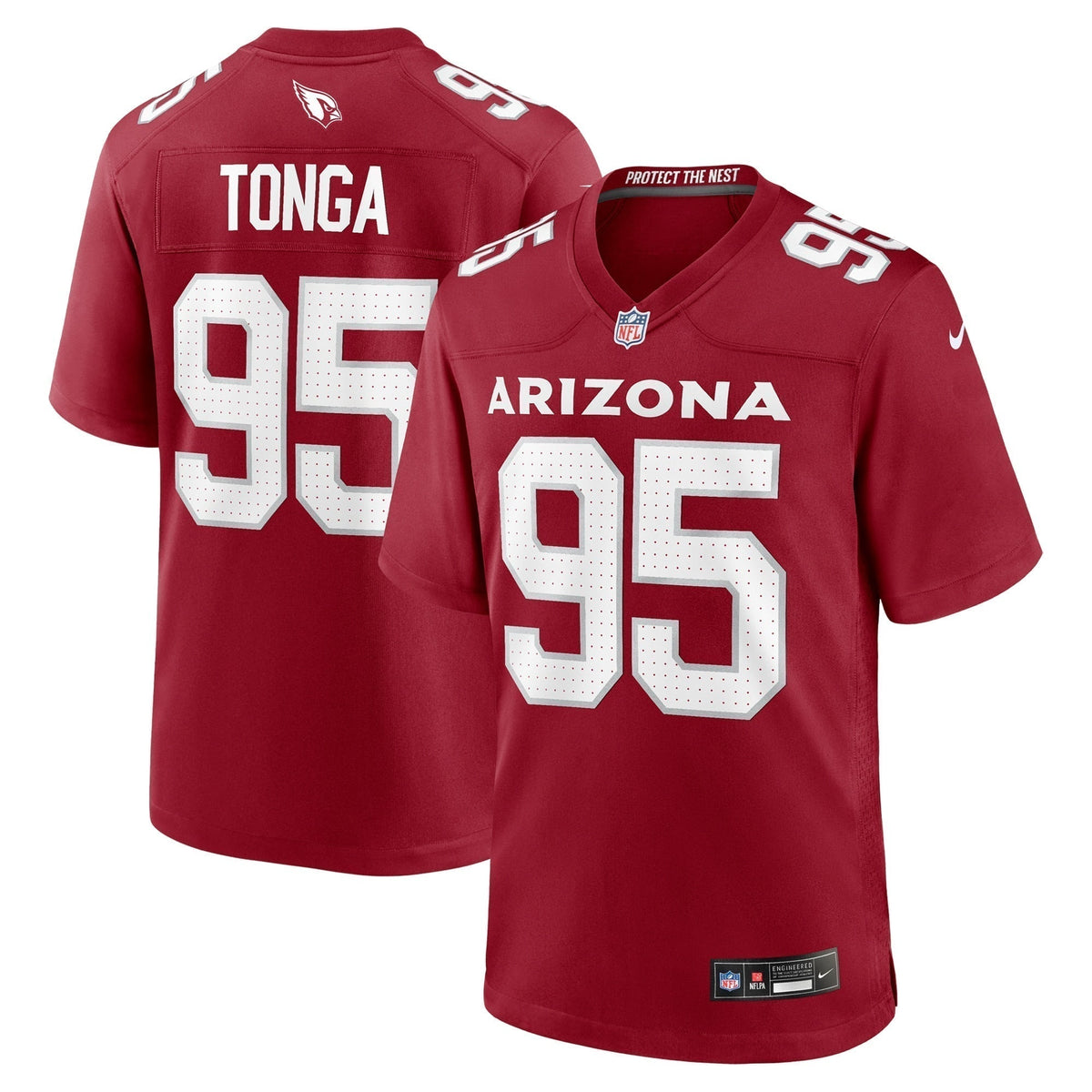 Khyiris Tonga Arizona Cardinals Nike Team Game Jersey -  Cardinal