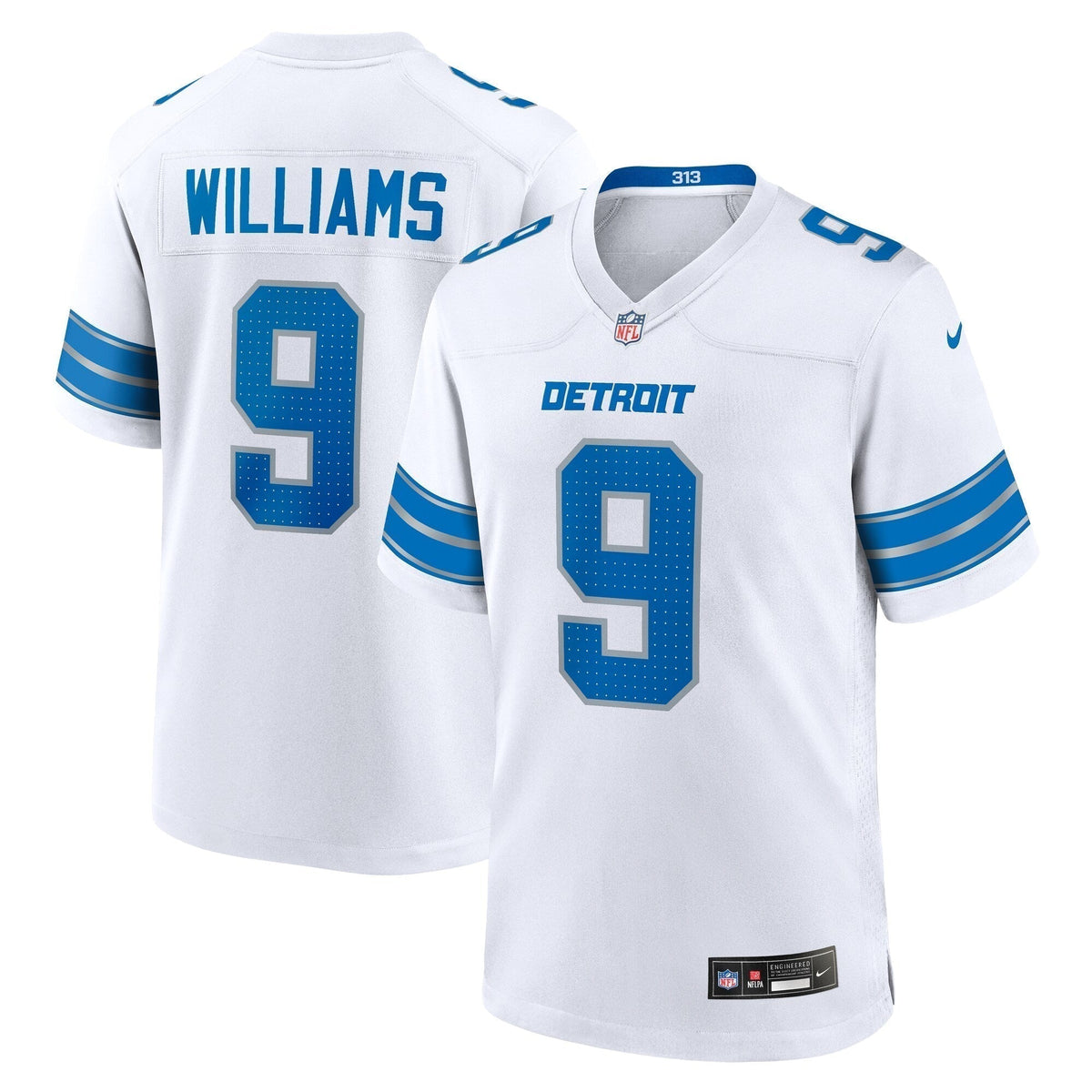 Jameson Williams Detroit Lions Nike White Game Jersey -  White