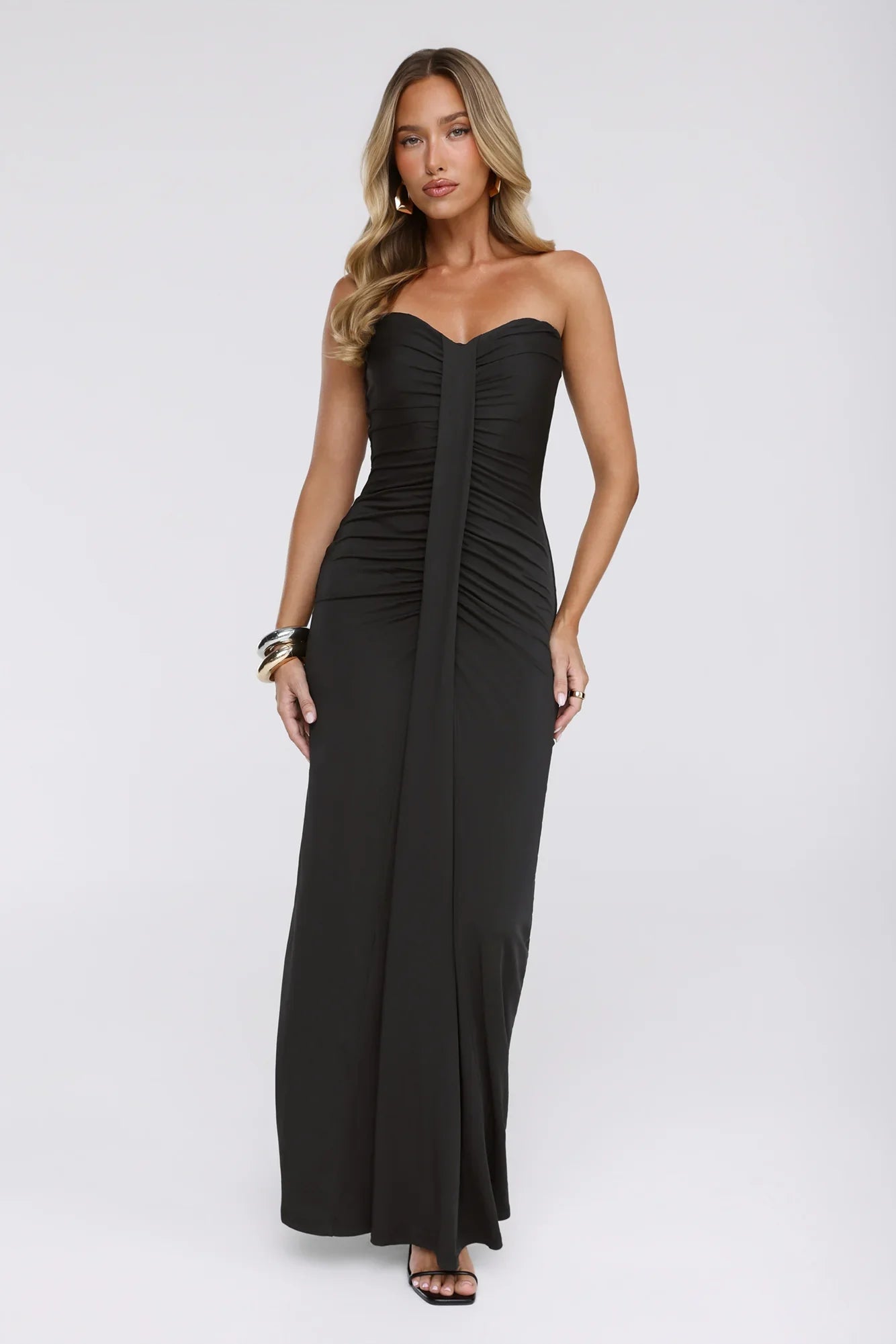 Wisp Wonder Strapless Maxi Dress Black