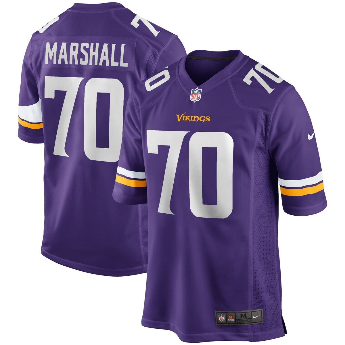 Jim Marshall Minnesota Vikings Nike Game Retired   Jersey - Purple