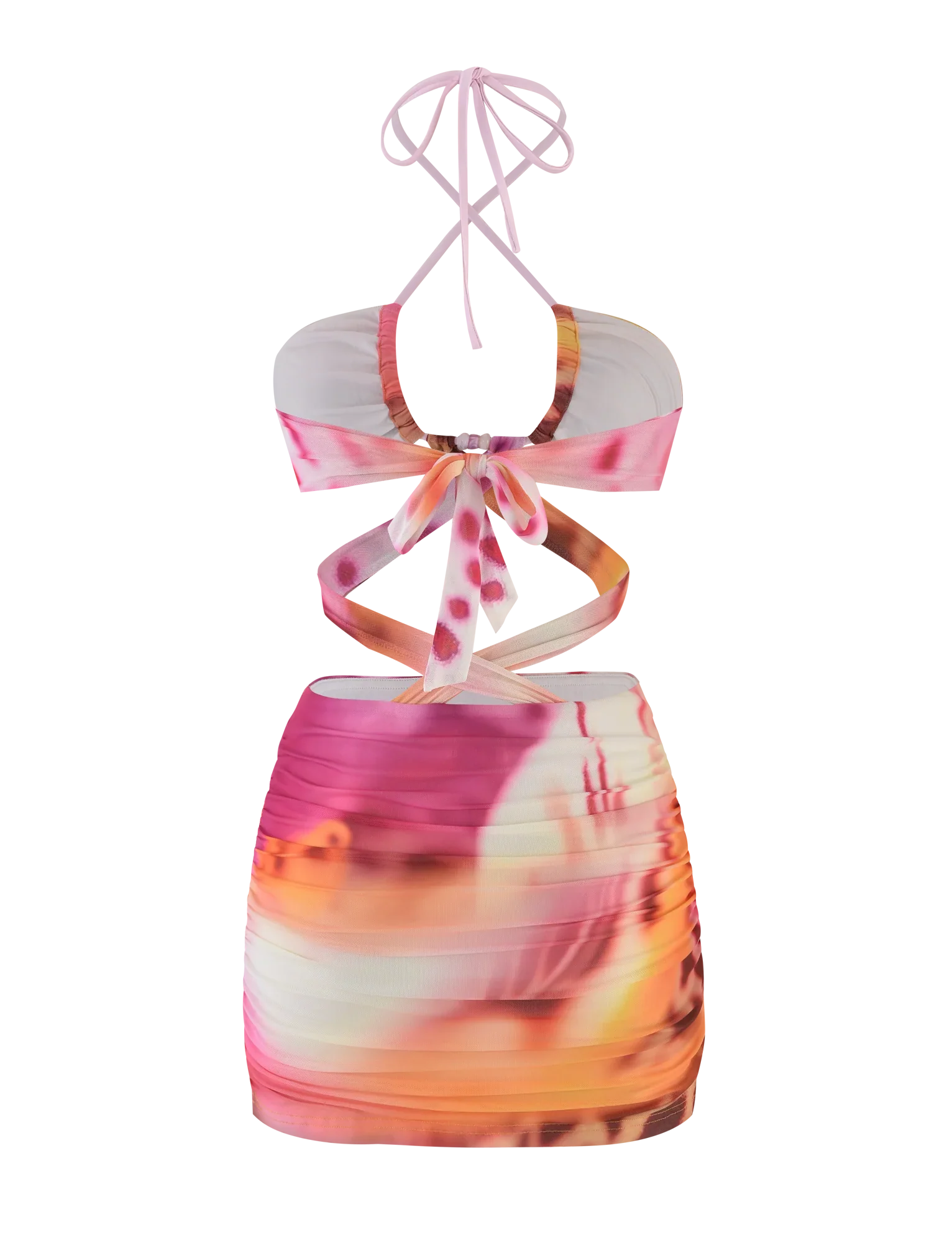 ZARIAH MINI DRESS - MACRO ORCHID