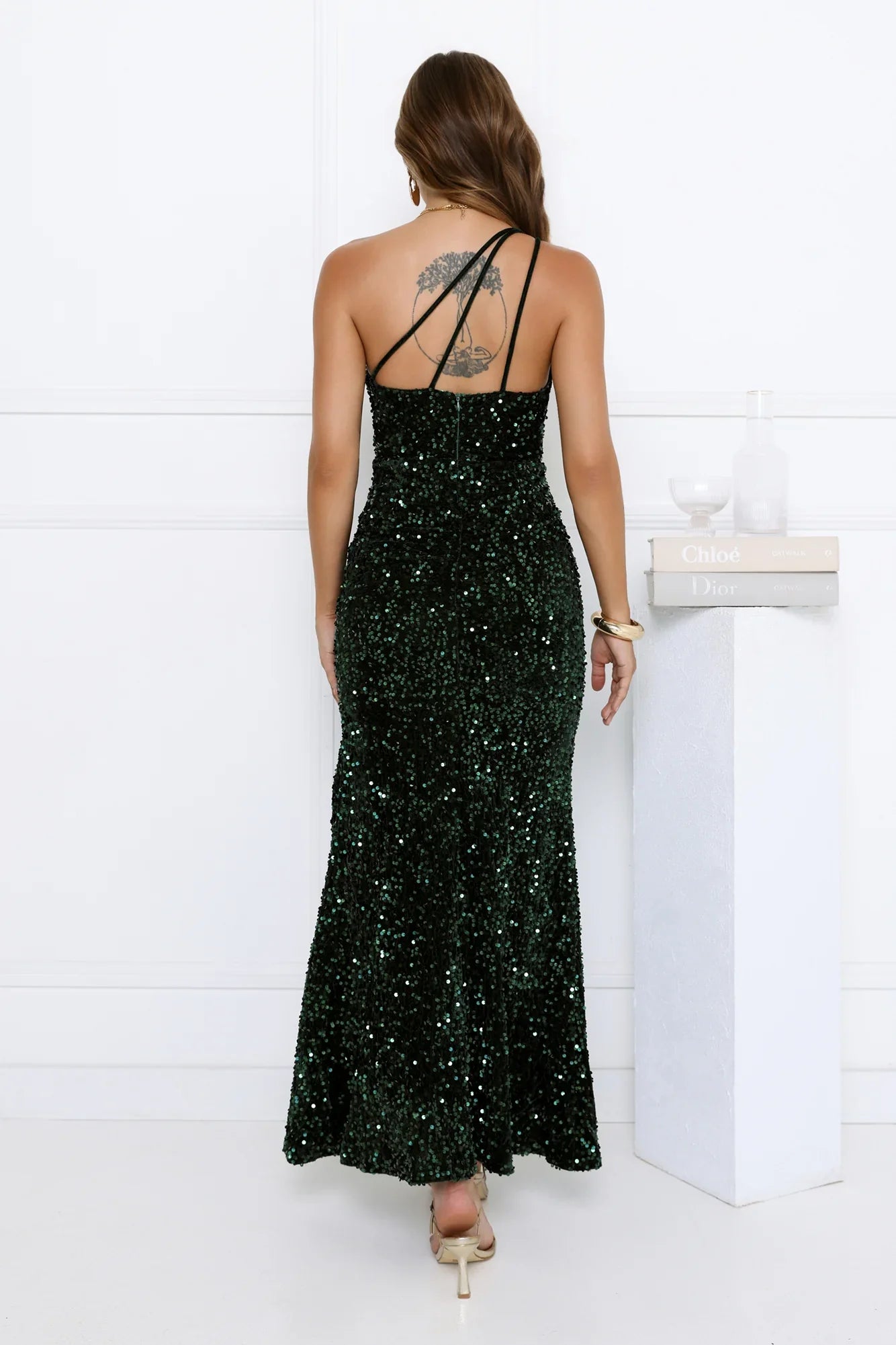 Golden Days Dancing Maxi Dress Green
