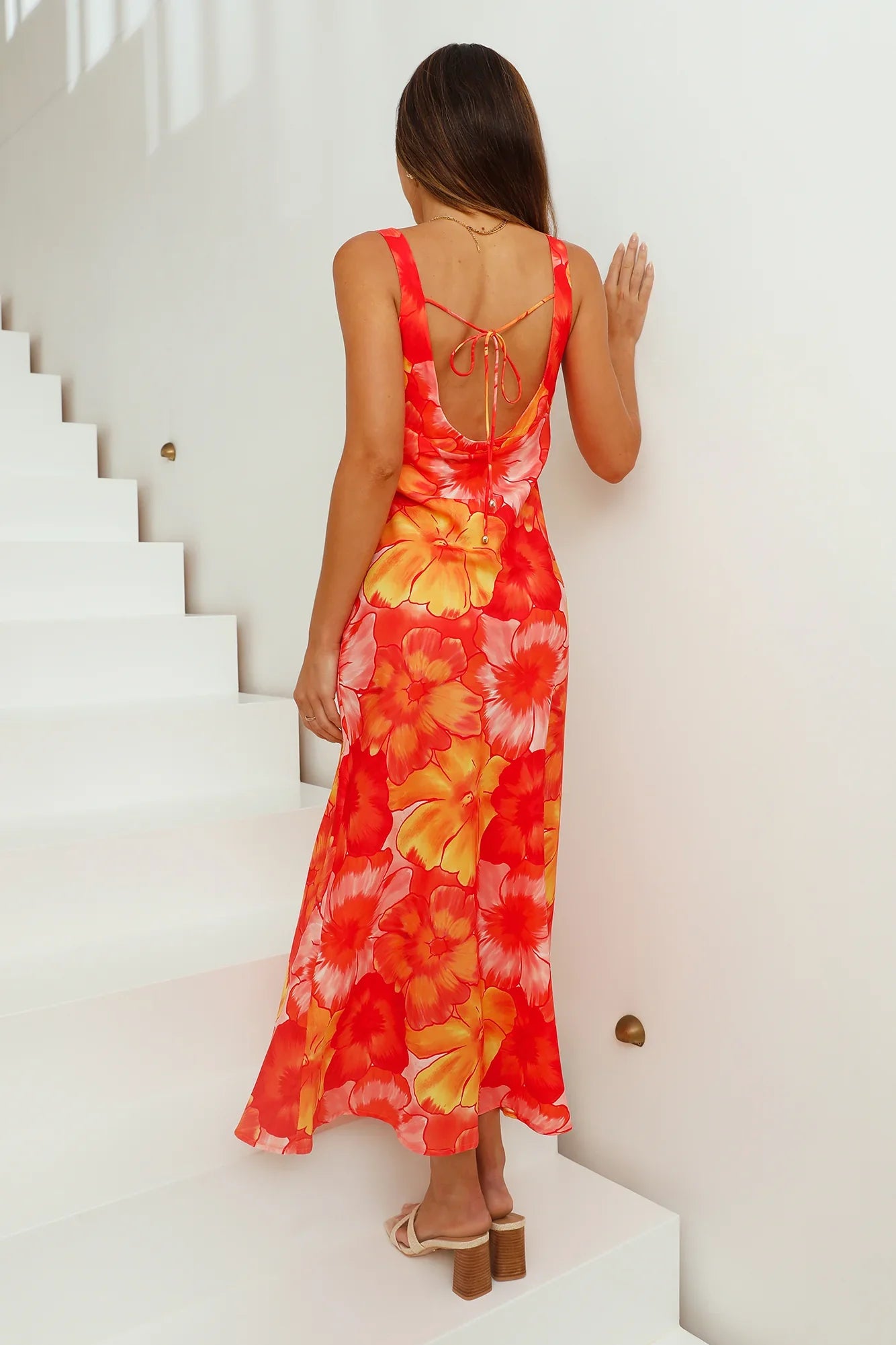Out Of Your Mind Maxi Dress Orange
