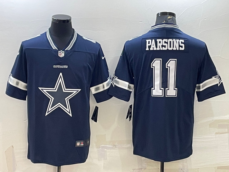 Men's Dallas Cowboys Micah Parsons #11 Navy Player Jersey1