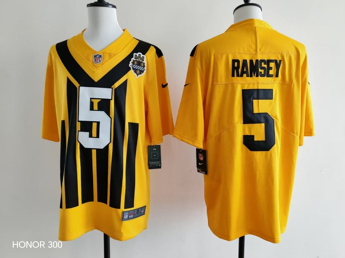 Men's Pittsburgh Steelers Jalen Ramsey Nike Jersey -  Retro Yellow-1