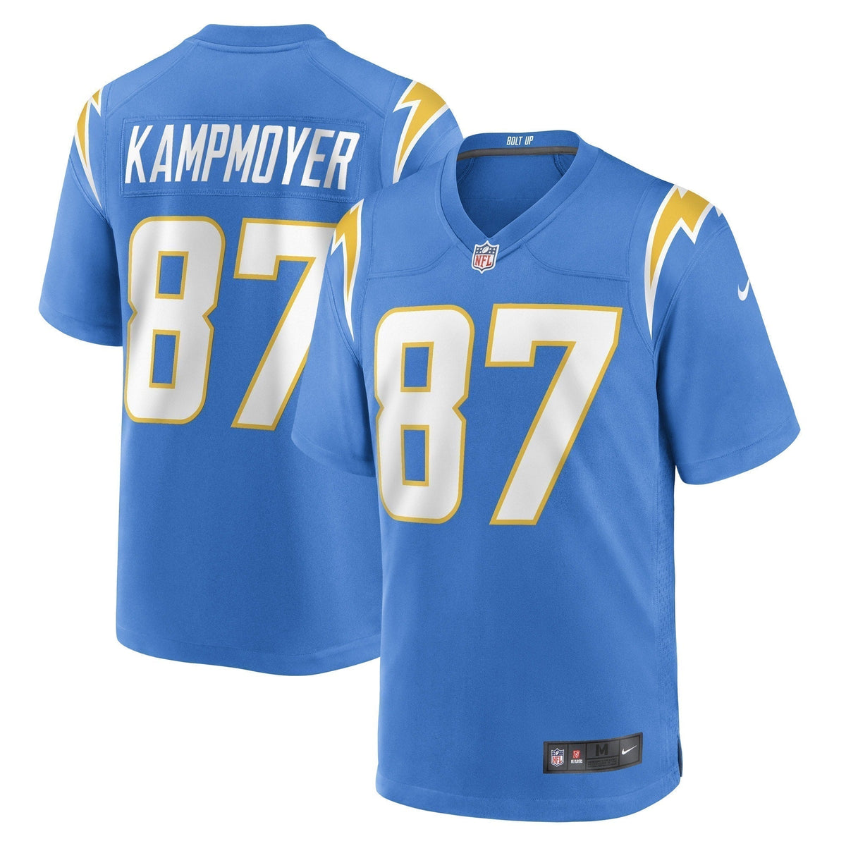 Hunter Kampmoyer Los Angeles Chargers Nike Game   Jersey - Powder Blue