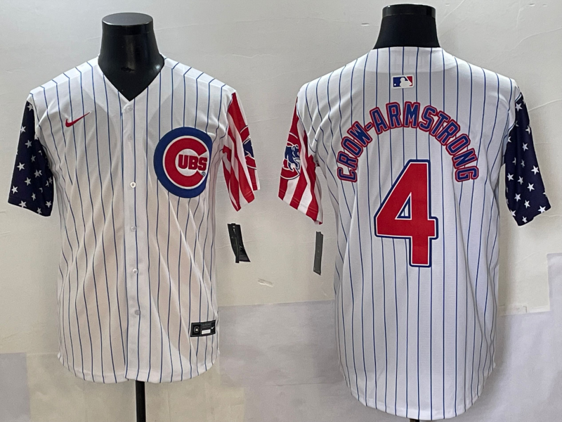 Men's Chicago Cubs Pete Crow-Armstrong #4 White Limited Player Jersey