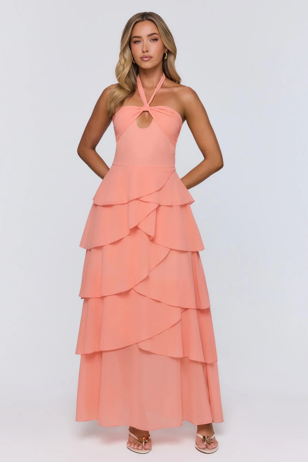 Lead Don’t Follow Maxi Dress Peach