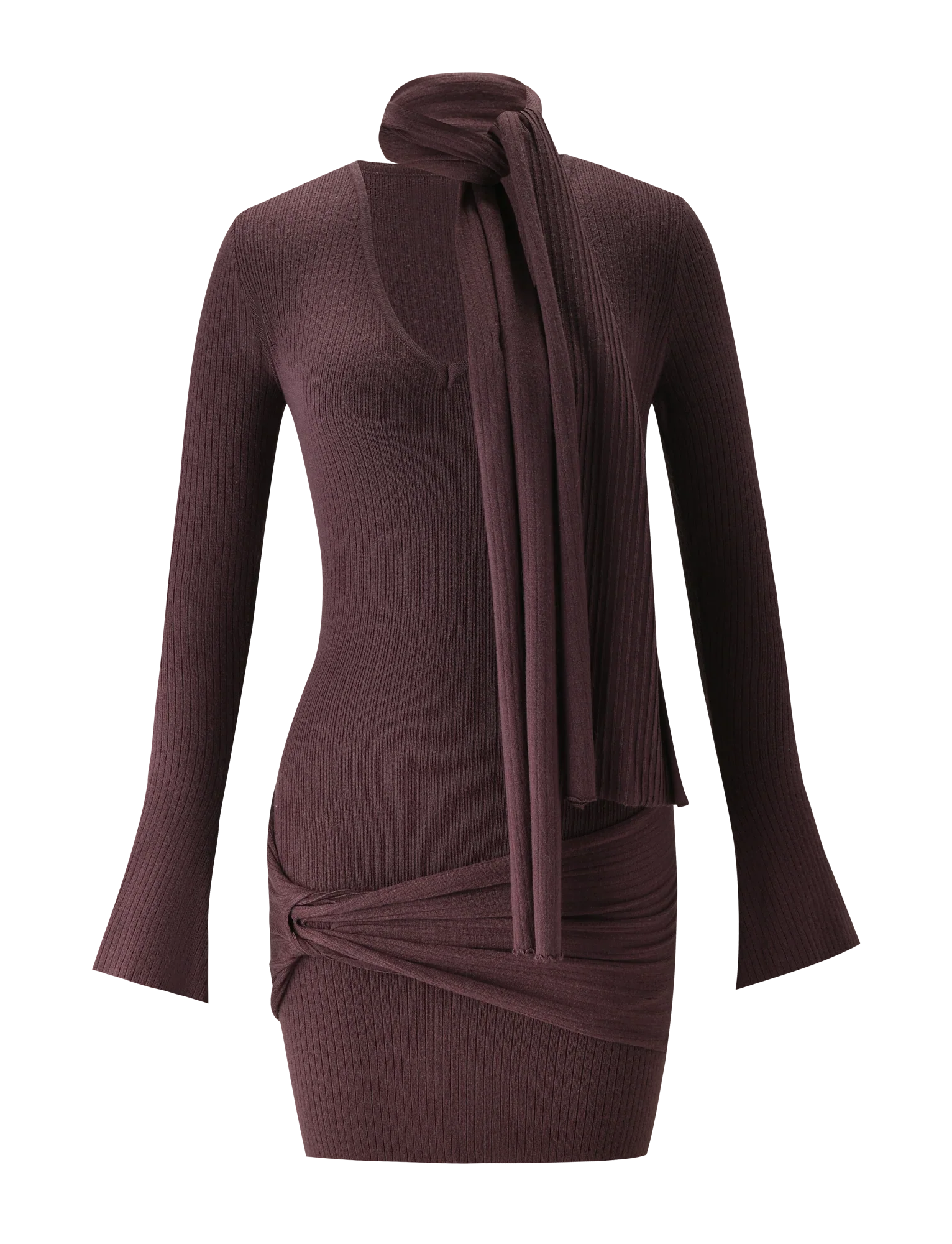 RENNER MINI DRESS - CHOCOLATE
