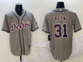 Men's Detroit Tigers Riley Greene #31 Gray Replica Player Jersey