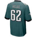 P.Eagles #62 Jason Kelce Player Midnight Green Game Jersey