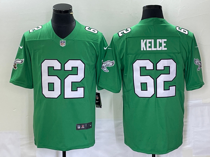 Men's Philadelphia Eagles Jason Kelce Nike Jersey-green