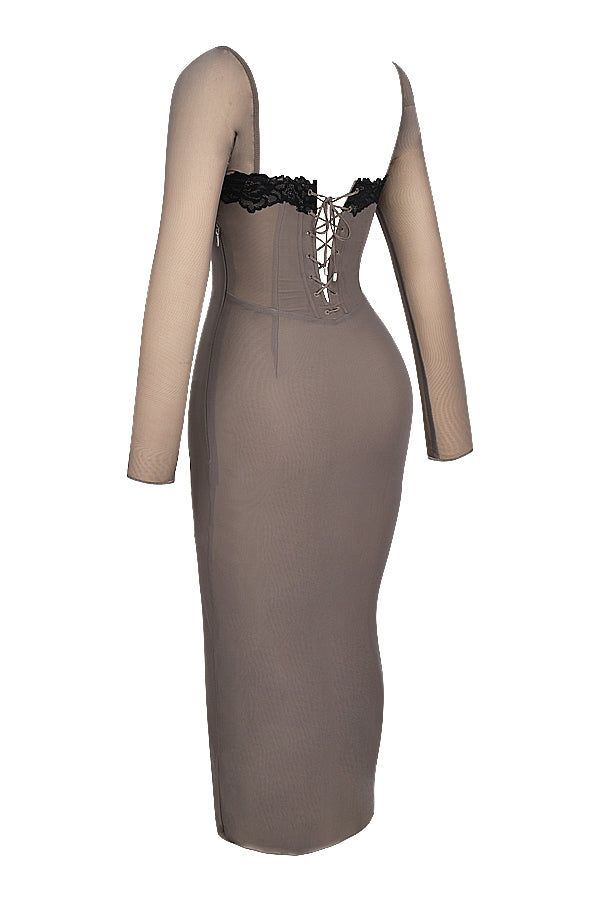 smoke corset dress