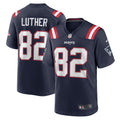 T.J. Luther New England Patriots Nike Team Game Jersey -  Navy