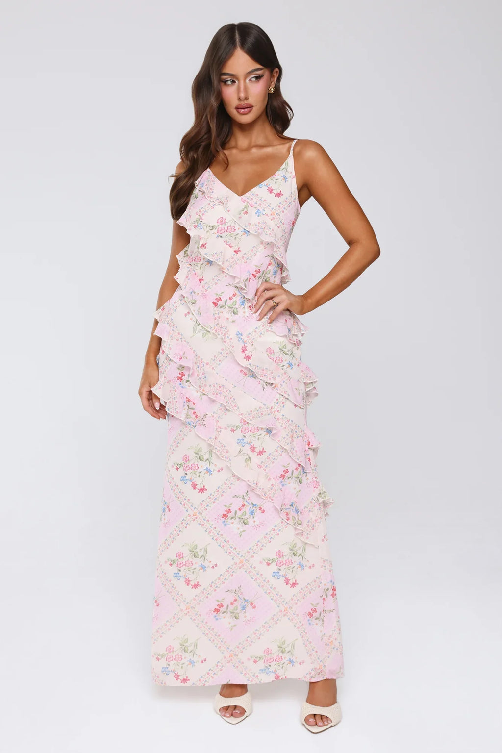 Summer Pastures Maxi Dress Pink